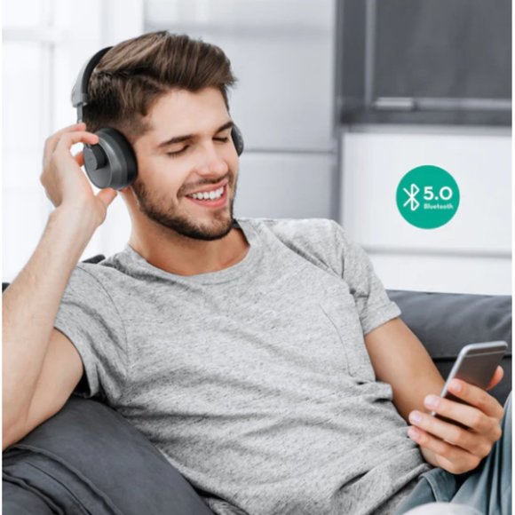 2 pairs - Bluetooth 5 wireless over head earphones with microphone - Picture 3 of 9